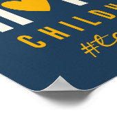 Krebs im Kindesalter unterstützt Custom Poster Pri (Ecke)