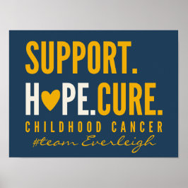 Krebs im Kindesalter unterstützt Custom Poster Pri