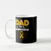 Krebs im Kindesalter Vater eines Superhelden Kaffeetasse (Links)
