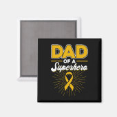 Krebs im Kindesalter Vater eines Superhelden Magnet (Vorderseite/Rückseite)