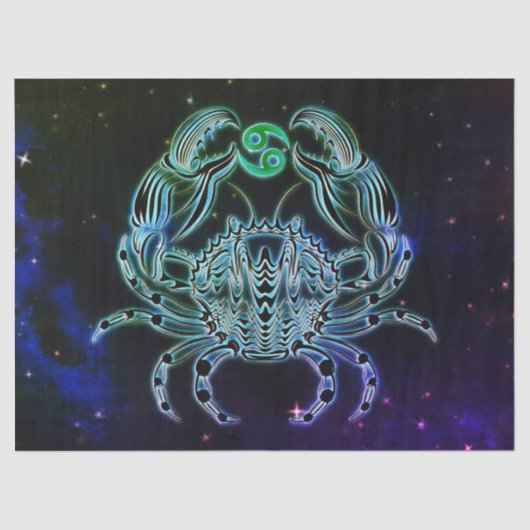 Krebs im Krabbengewebe Seidenpapier (Vorderseite)