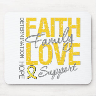 Krebs Inspirierend Slogan Collage Childhood Cancer Mousepad