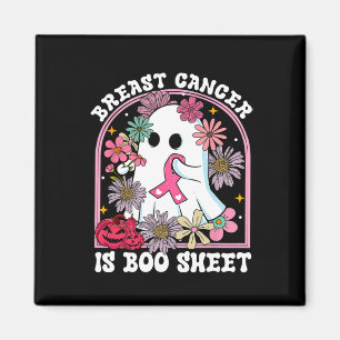 Krebs ist Boo Sheet Brustkrebs Kriegerin Halloween Magnet