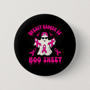 Krebs ist Boo Sheet Halloween Brustkrebsbewusstsei Button