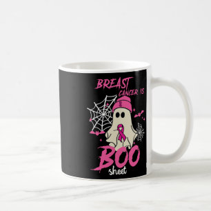 Krebs ist Boo Sheet Halloween Brustkrebsbewusstsei Kaffeetasse
