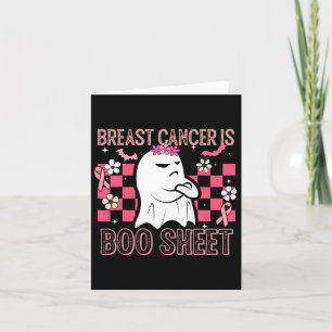 Krebs ist Boo Sheet Halloween Brustkrebsbewusstsei Karte
