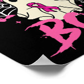 Krebs ist ein boomfähiges Halloween-Brustkrebs Awa Poster (Ecke)