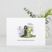 Krebs ist ein chaotischer Cartoon auf der Postkart (Stehend Vorderseite)