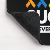 Krebs ist in jeder Hinsicht scheiße Mousepad (Ecke)