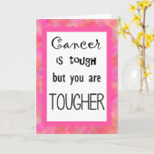 Krebs ist schwer, aber Sie sind härter Karte (Gelbe Blume)