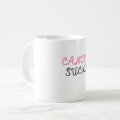 Krebs ist zum Kotzen Kaffeetasse (Vorderseite Links)