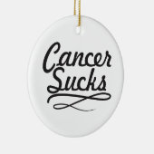 Krebs ist zum Kotzen Keramikornament (Rechts)