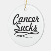 Krebs ist zum Kotzen Keramikornament (Links)