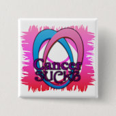 Krebs-ist zum Kotzen Knopf Button (Vorderseite)