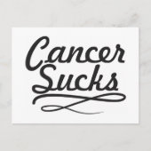 Krebs ist zum Kotzen Postkarte (Vorderseite)