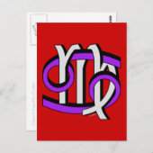 Krebs & Jungfrau PGy Postkarte (Vorne/Hinten)