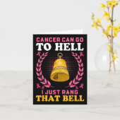 Krebs kann zur Hölle gehen, die ich gerade renne. Karte (Gelbe Blume)