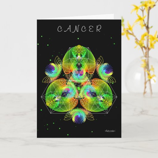 Krebs Karte (Gelbe Blume)