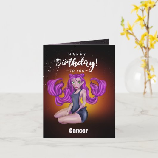 Krebs Karte (Gelbe Blume)