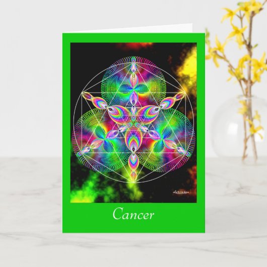 Krebs Karte (Gelbe Blume)