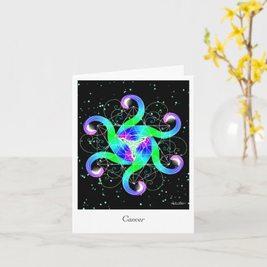 Krebs Karte (Gelbe Blume)