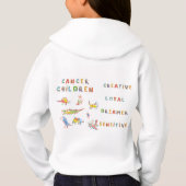 Krebs Kind Astrologie Zodiac Hoodie (Rückseite)
