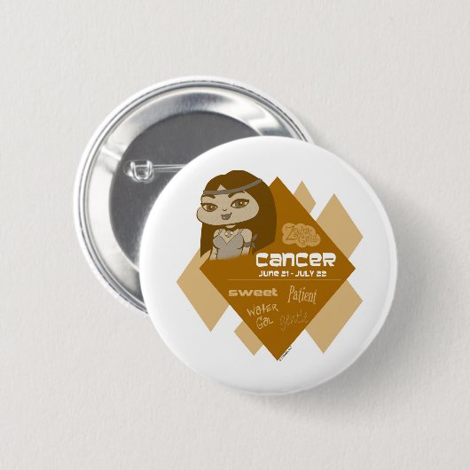 Krebs-Knopf Button (Vorne & Hinten)