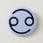 Krebs Knopf Button (Vorderseite)