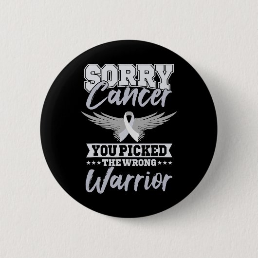 Krebs Krieger Weltkrebstag Geschenk Rosa Band Button (Vorderseite)