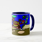 Krebs-Kunst Tasse (VorderseiteRechts)