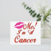 Krebs küsst mich zodiisch postkarte (Stehend Vorderseite)