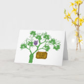 Krebs lebt nicht hier Bäume Karte (Gelbe Blume)