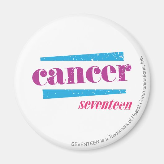 Krebs Lila Magnet (Vorne)