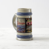Krebs-Löwe-Spitzenastrologie hoher Stein Bierglas (Vorderseite Links)
