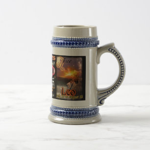 Krebs-Löwe-Spitzenastrologie hoher Stein Bierglas