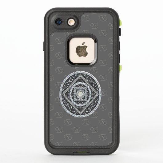 Krebs Mandala Lifeproof Case (Rückseite)