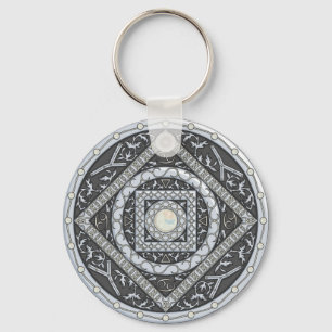 Krebs-Mandala-Schlüsselanhänger Schlüsselanhänger