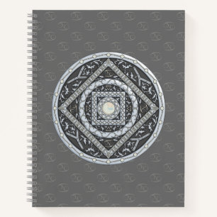 Krebs Mandala Spiralblock Notizbuch