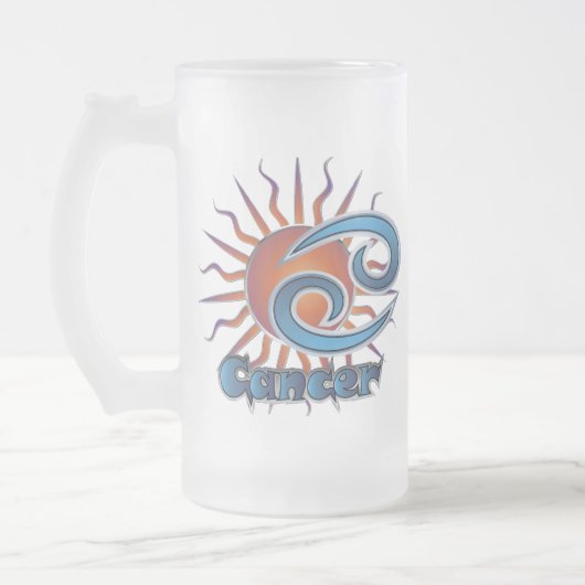 Krebs Mattglas Bierglas (Links)