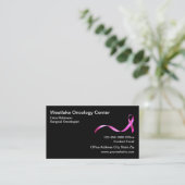 Krebs Medical Oncologist Onkologist Business Card Visitenkarte (Stehend Vorderseite)