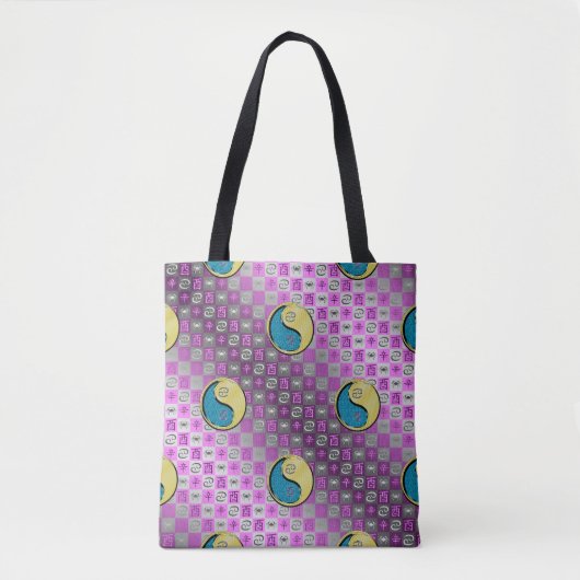 Krebs & Metallener Hahn Tasche (Vorderseite)
