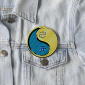 Krebs & Metallochse Button (Beispiel)