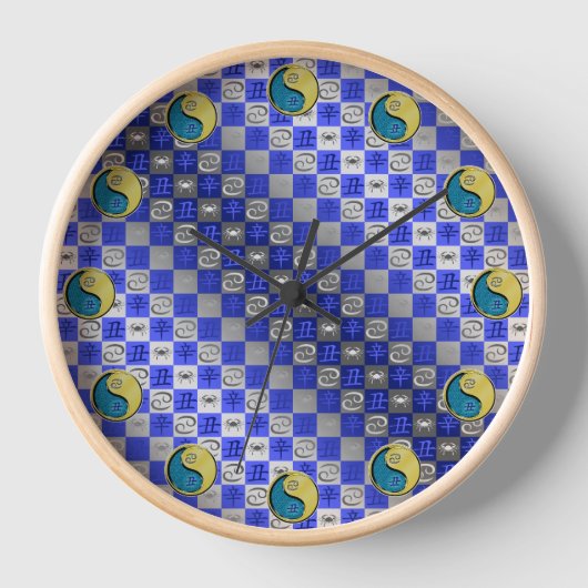 Krebs & Metallochse Uhr (Vorderseite)