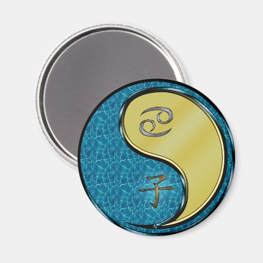 Krebs & Metallratte Magnet (Vorderseite/Rückseite)