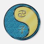 Krebs & Metallratte Magnet (Vorne)