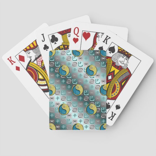 Krebs & Metallschlange Spielkarten (Rückseite)