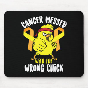 Krebs mit dem falschen Küken-Survivor-Funny verwir Mousepad