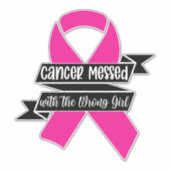 Krebs mit dem falschen Mädchen Aufkleber (Vorderseite)