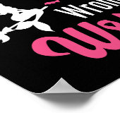 Krebs mit dem falschen rosa Hexenhut Poster (Ecke)