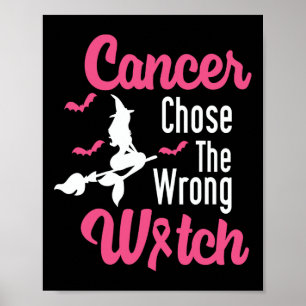 Krebs mit dem falschen rosa Hexenhut Poster